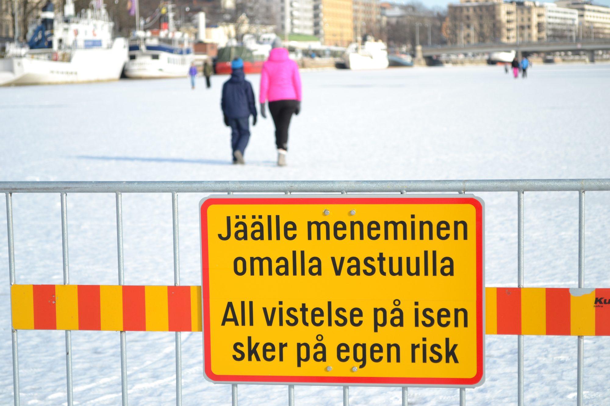 is, aura å, vinter