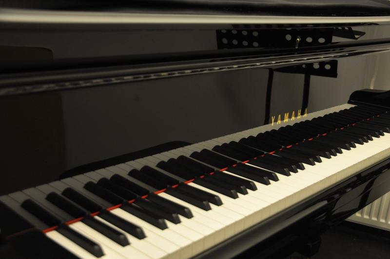 Villa Landes piano står redo.