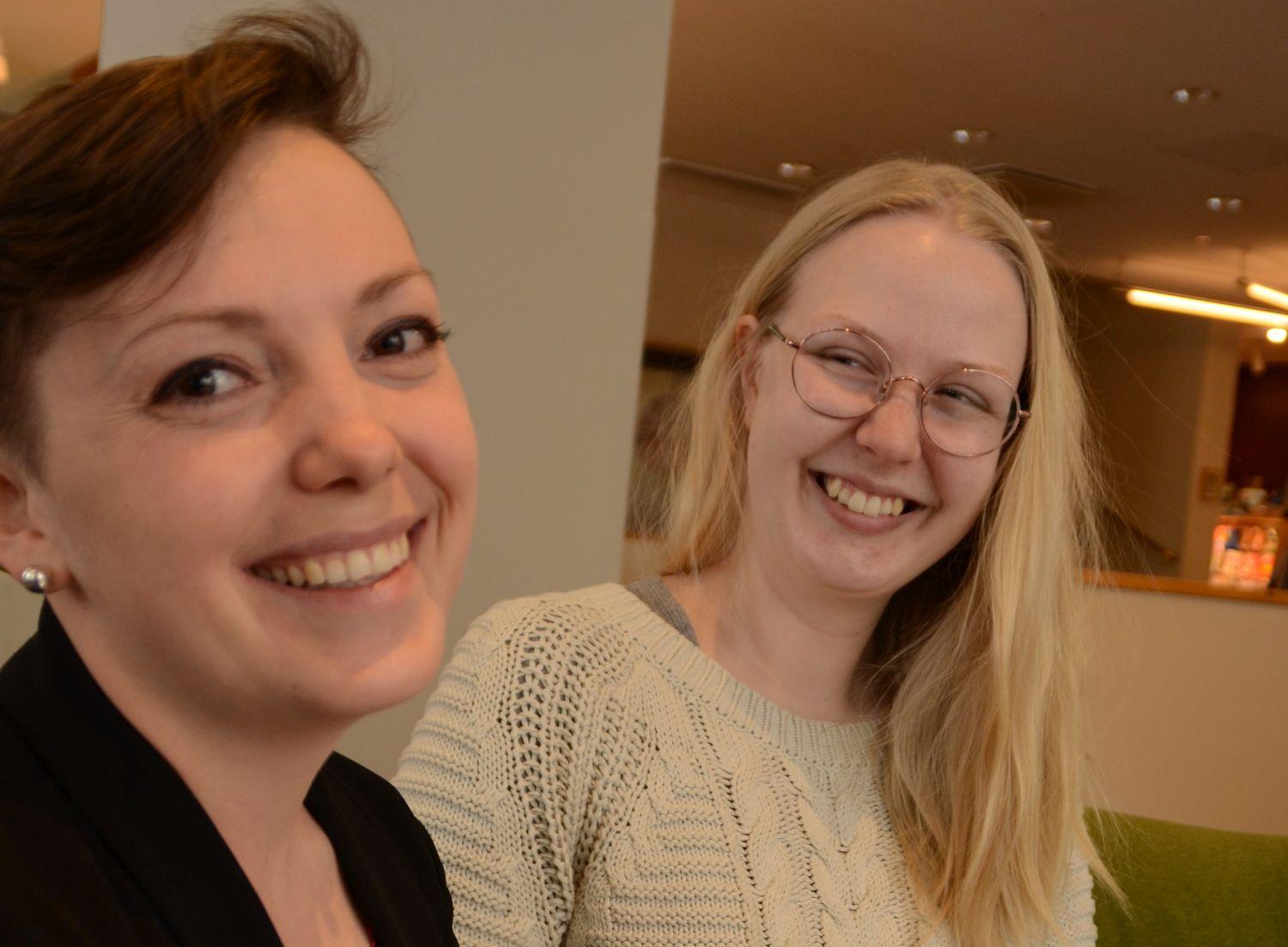Fr.v. Sofia Liljeström och Hanna Nyberg