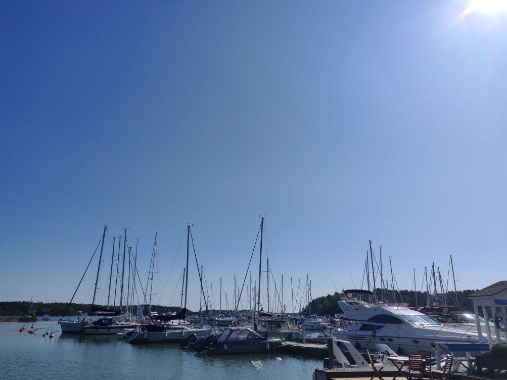 Nagu gästhamn för ett par år sedan. I höst och under våren renoveras hamnen, den öppnar på nytt i maj. ÅU-foto