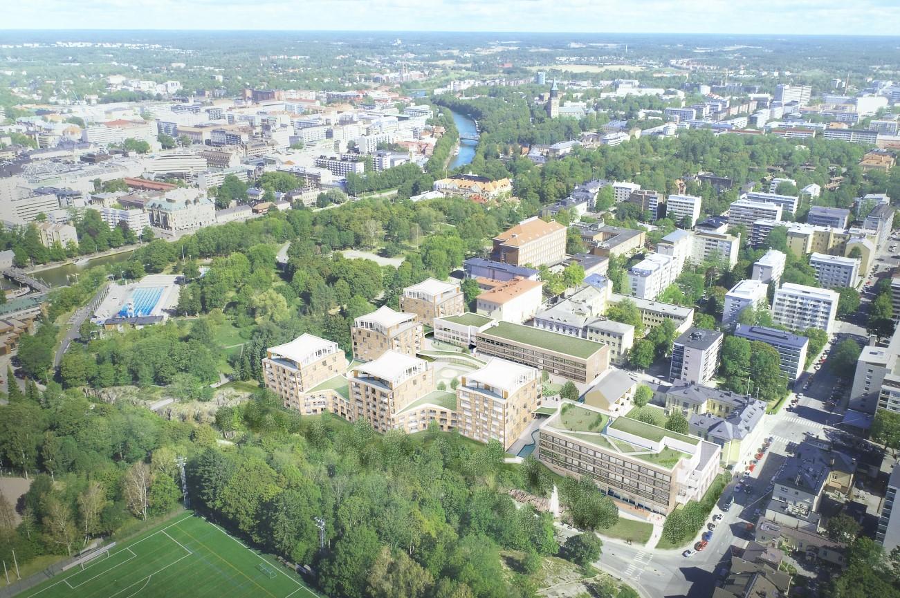 Stadsvy från luften
