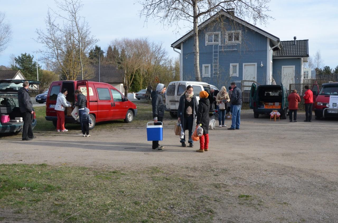 Rekoringen i Pargas har ordnats på Gamla Malmens torg sedan 2015. ÅU-foto