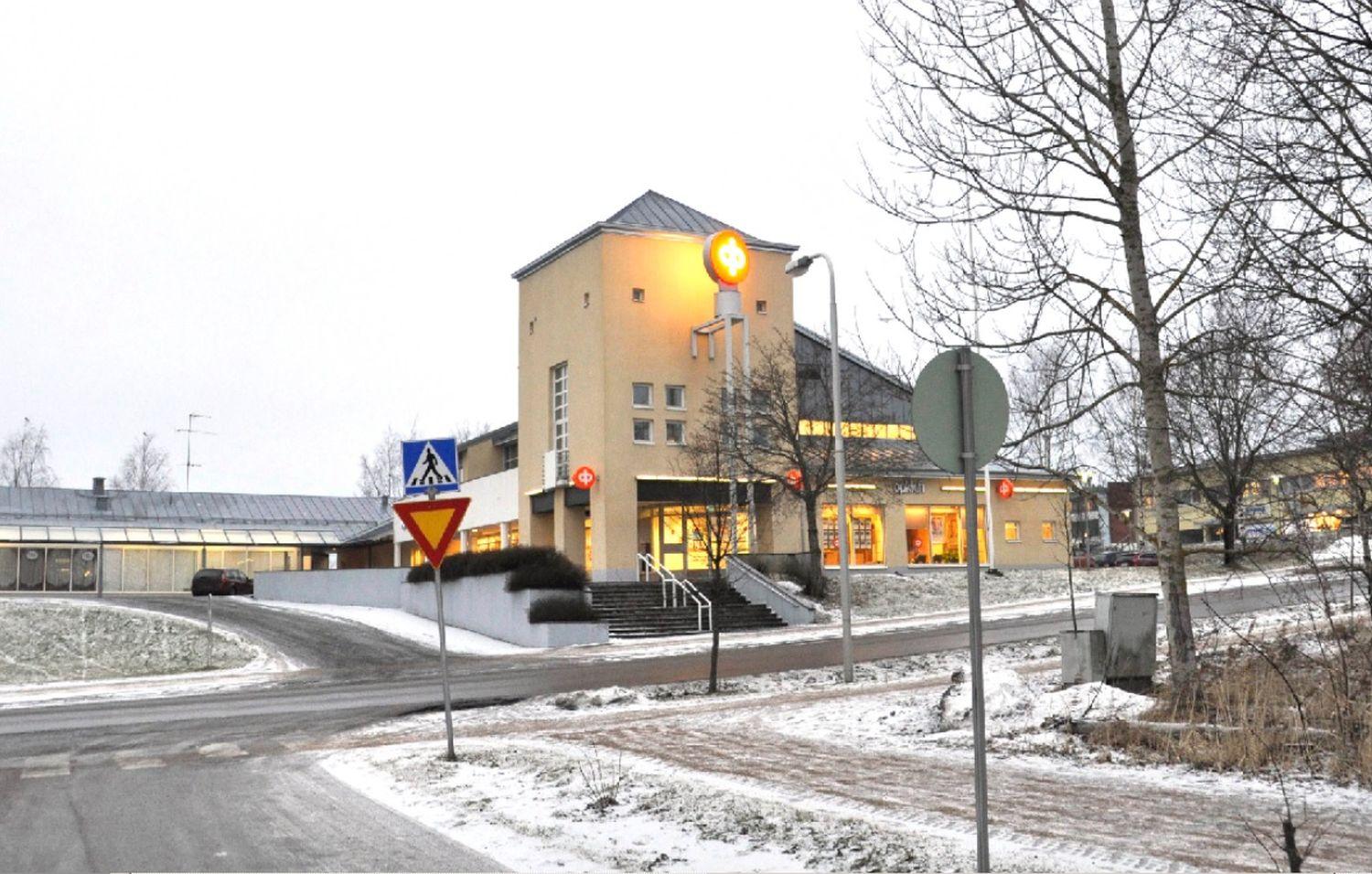 Bankkontor i vintrig miljö