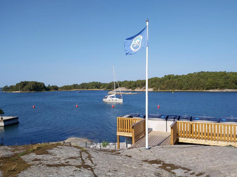 Gästhamn en fin sommardag.