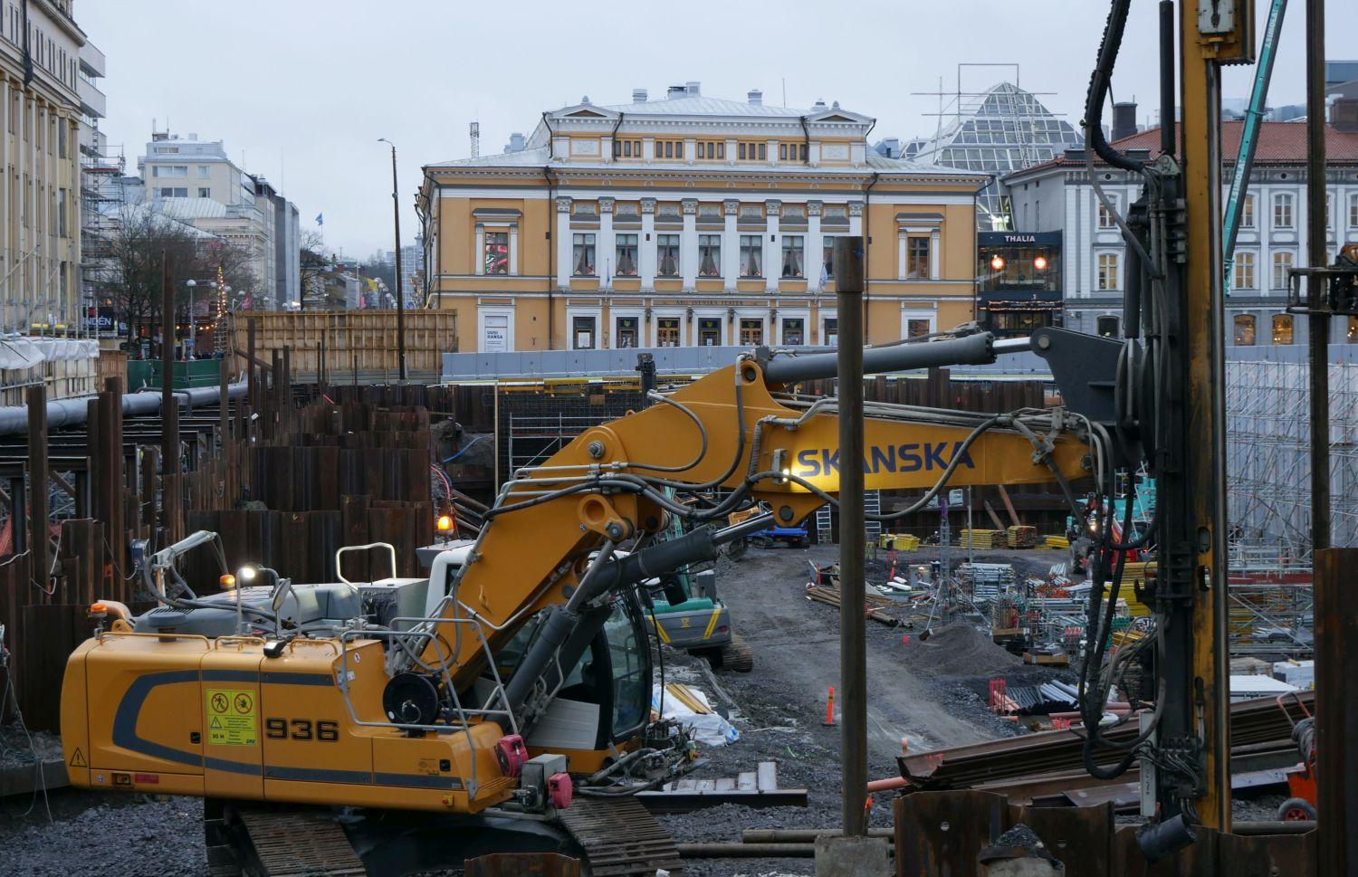 Åbo Svenska Teater vid torgparkeringsgropen. Foto: Stefan Holmström 16.12.19