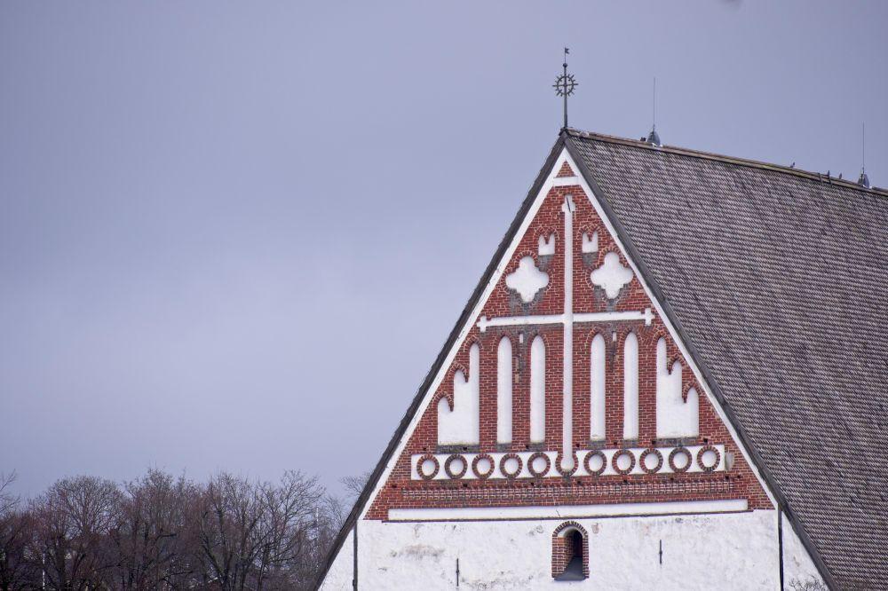 En kyrkas gavel.