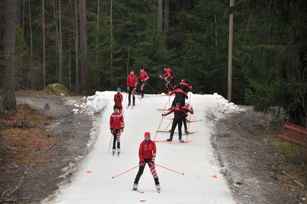 skidare i spåret