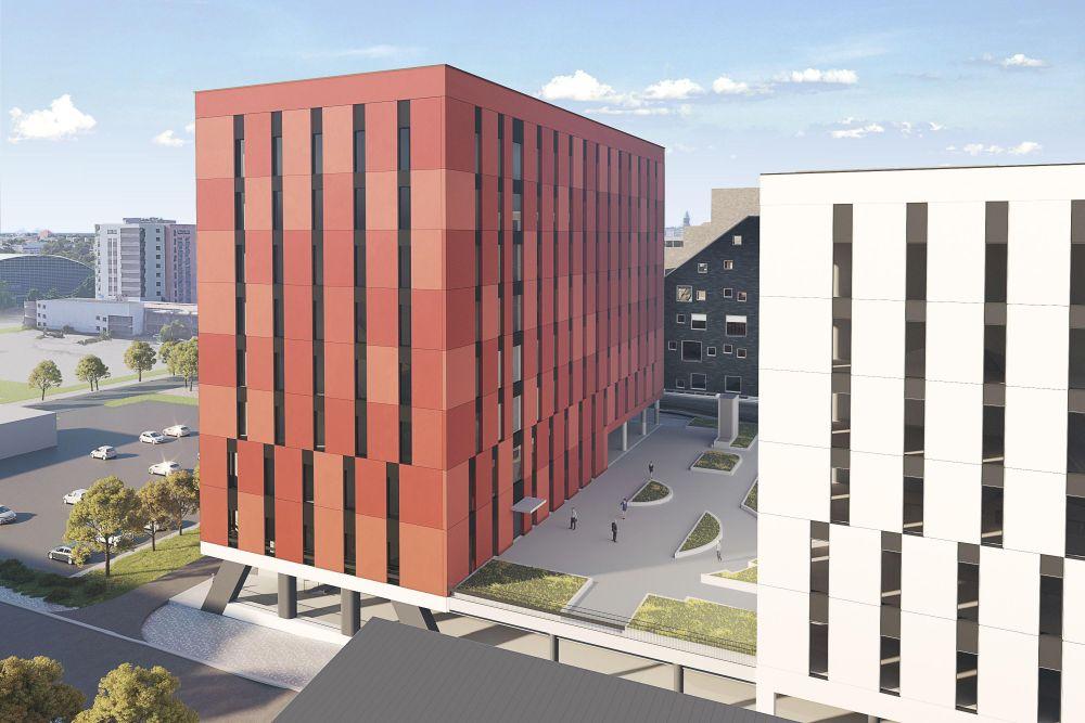 Illustration över planerat hus