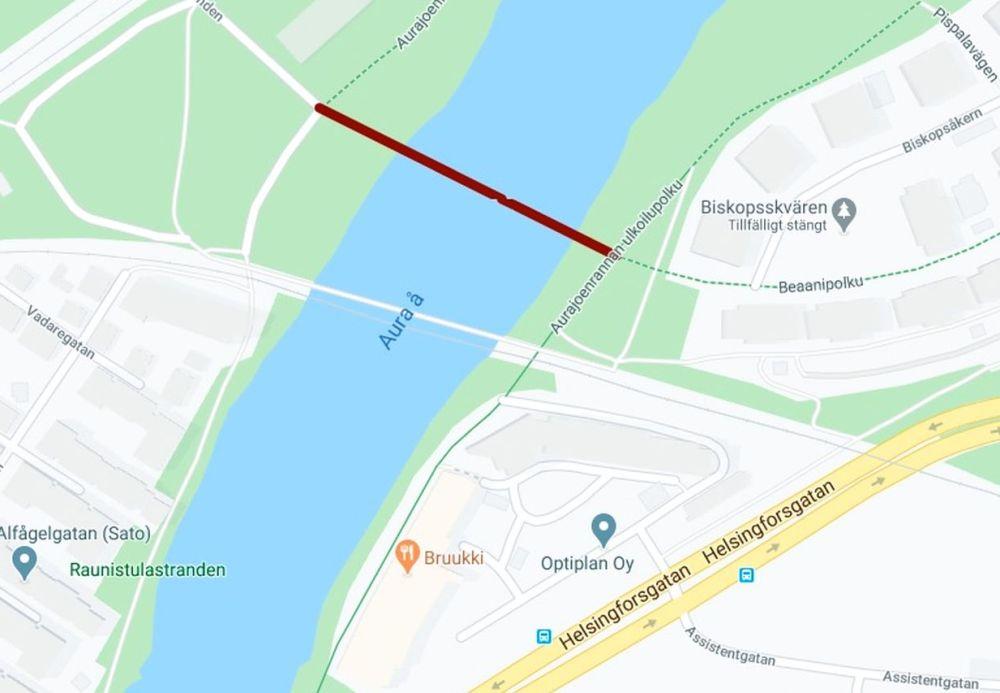 Karta över Åbo stad
